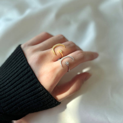 [Rose Jewellery]Eternity Moon & Star Ring