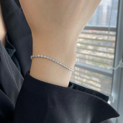 [Rose Jewellery]Elegant Emerald Cut Daily Bracelet