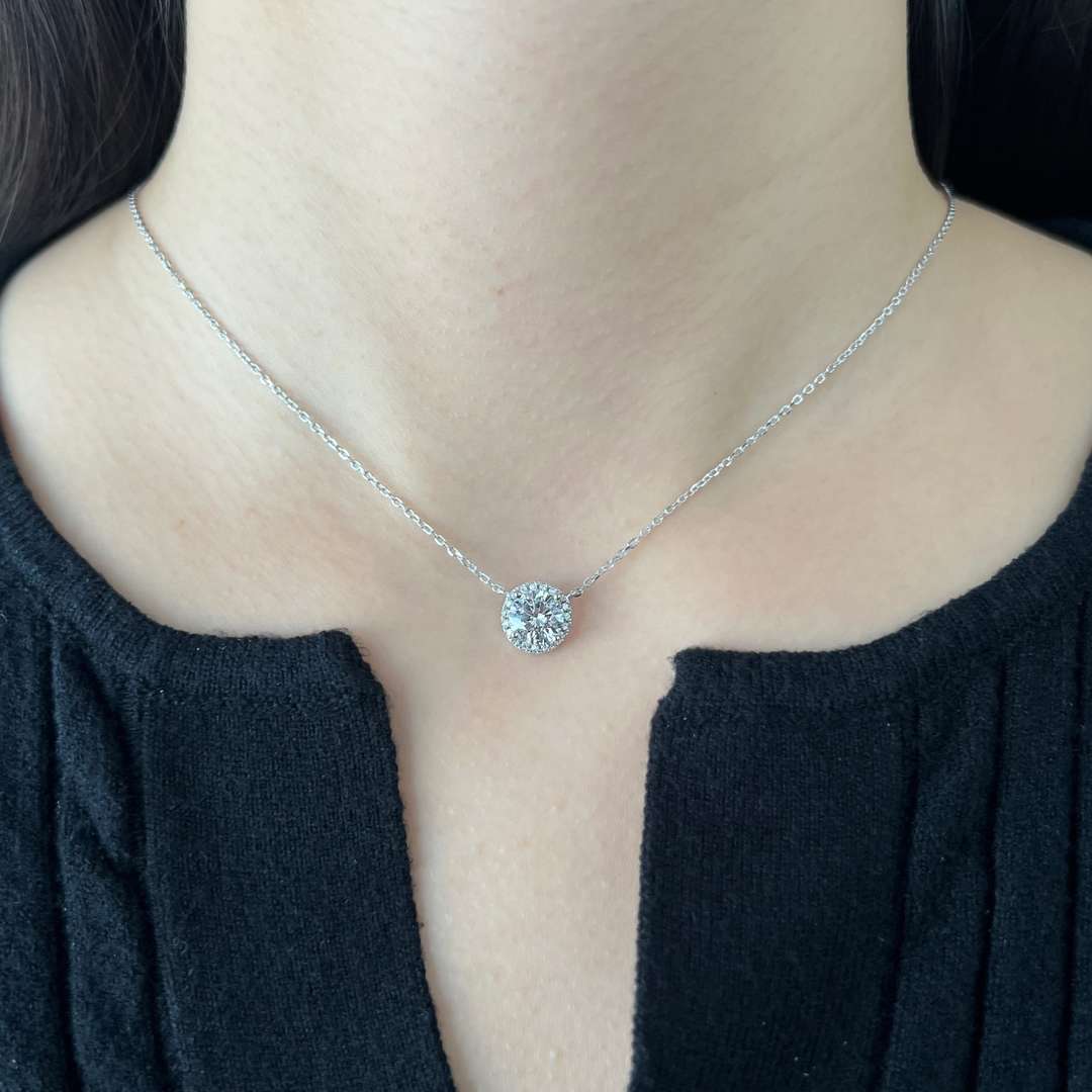 [Rose Jewellery]Luxurious Round Cut Necklace