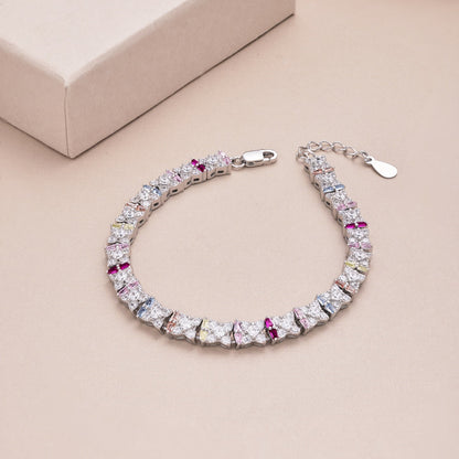 [Rose Jewellery]Unique Colorful Flower Shape Daily Bracelet