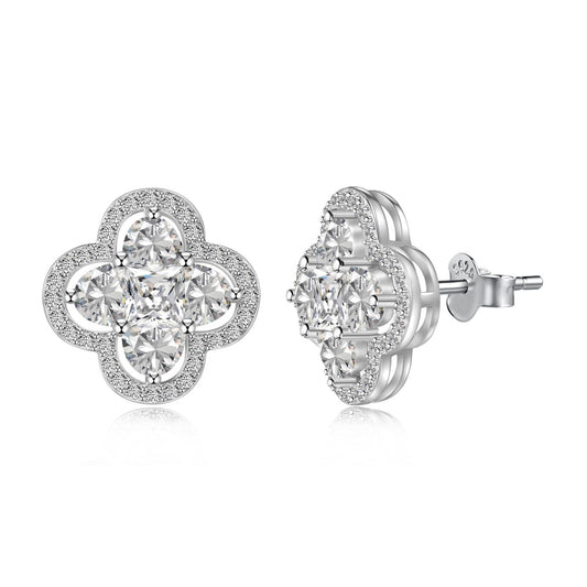 [Rose Jewellery]Lucky Four-Leaf Clover Exquisite Earrings