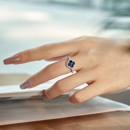 [Rose Jewellery]Four Leaf Clover Flower Design Ring