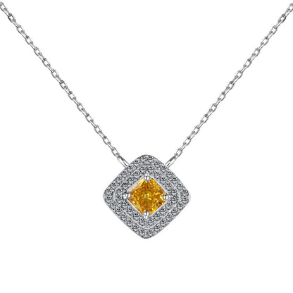 [Rose Jewellery]Sparkling Asscher Cut Necklace