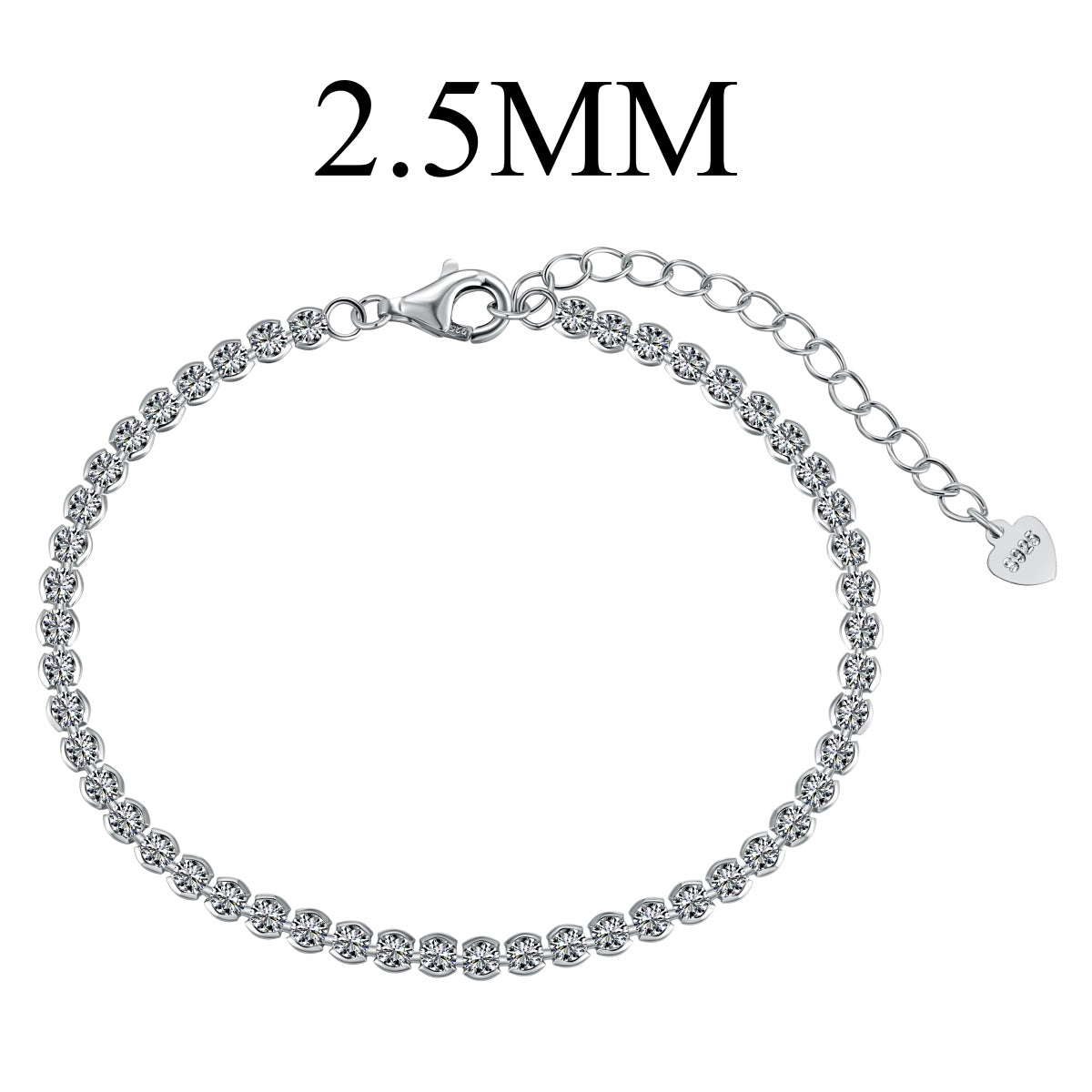 [Rose Jewellery]Dazzling Sparkling Round Cut Daily Bracelet