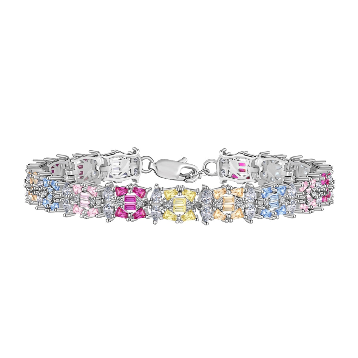 [Rose Jewellery]Delicate Colorful Multi Cut Party Bracelet