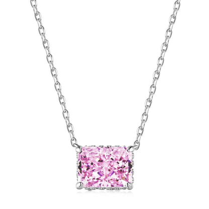 [Rose Jewellery]Luxurious Square Shape Colorful Necalack