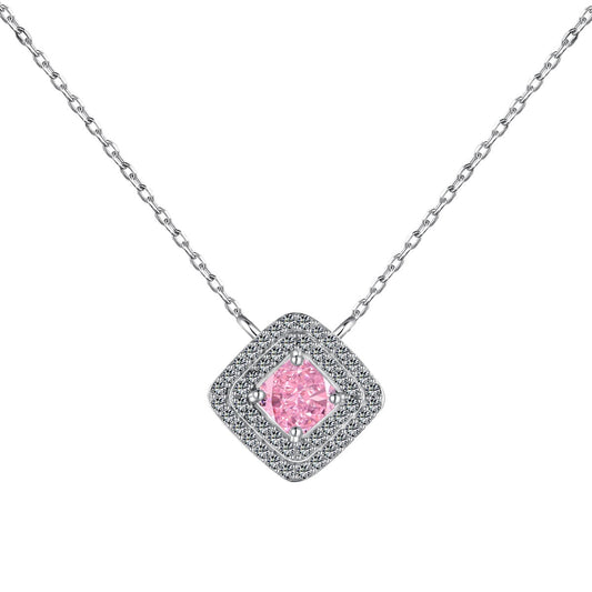 [Rose Jewellery]Sparkling Asscher Cut Necklace