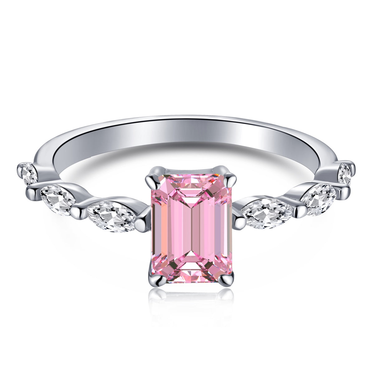 [Rose Jewellery]1.0 Carat Dainty Resplendent Radiant Cut Daily Ring