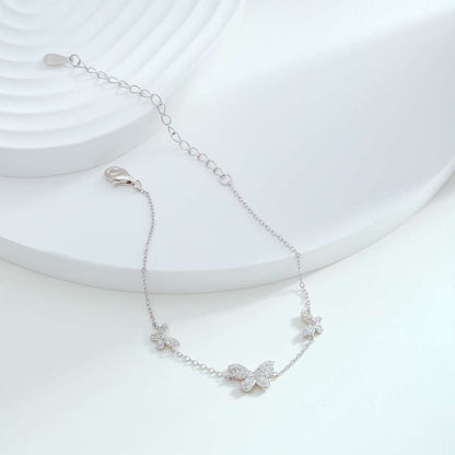 [Rose Jewellery]Delicate Butterfly Pendant Bracelet