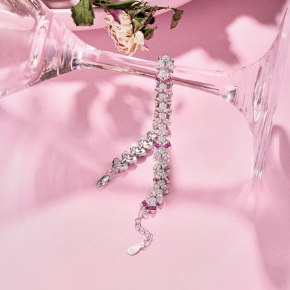 [Rose Jewellery]Dainty Exquisite Flower Shape Daily Bracelet