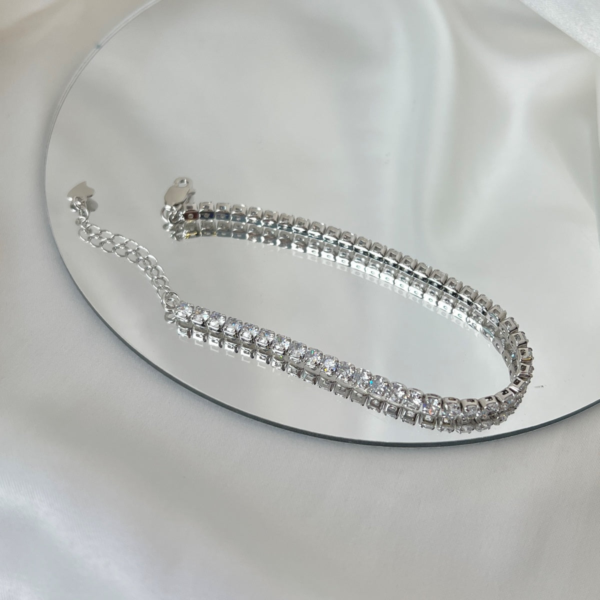 [Rose Jewellery]Sparkling Round Cut Daily Bracelet