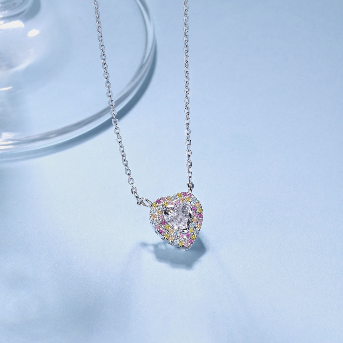 [Rose Jewellery]Exquisite Heart Shape Necklace