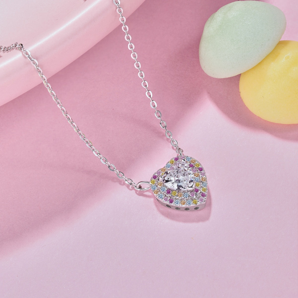 [Rose Jewellery]Exquisite Heart Shape Necklace