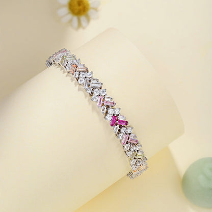 [Rose Jewellery]Dazzling Unique Multi Shape Daily Bracelet