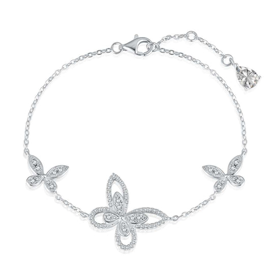 [Rose Jewellery]Delicate Butterfly Pendant Bracelet