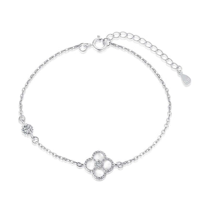 [Rose Jewellery]Delicate Four Leaf Clover Bracelet