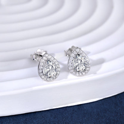 [Rose Jewellery]Luxurious Water Drop Shape Earrings