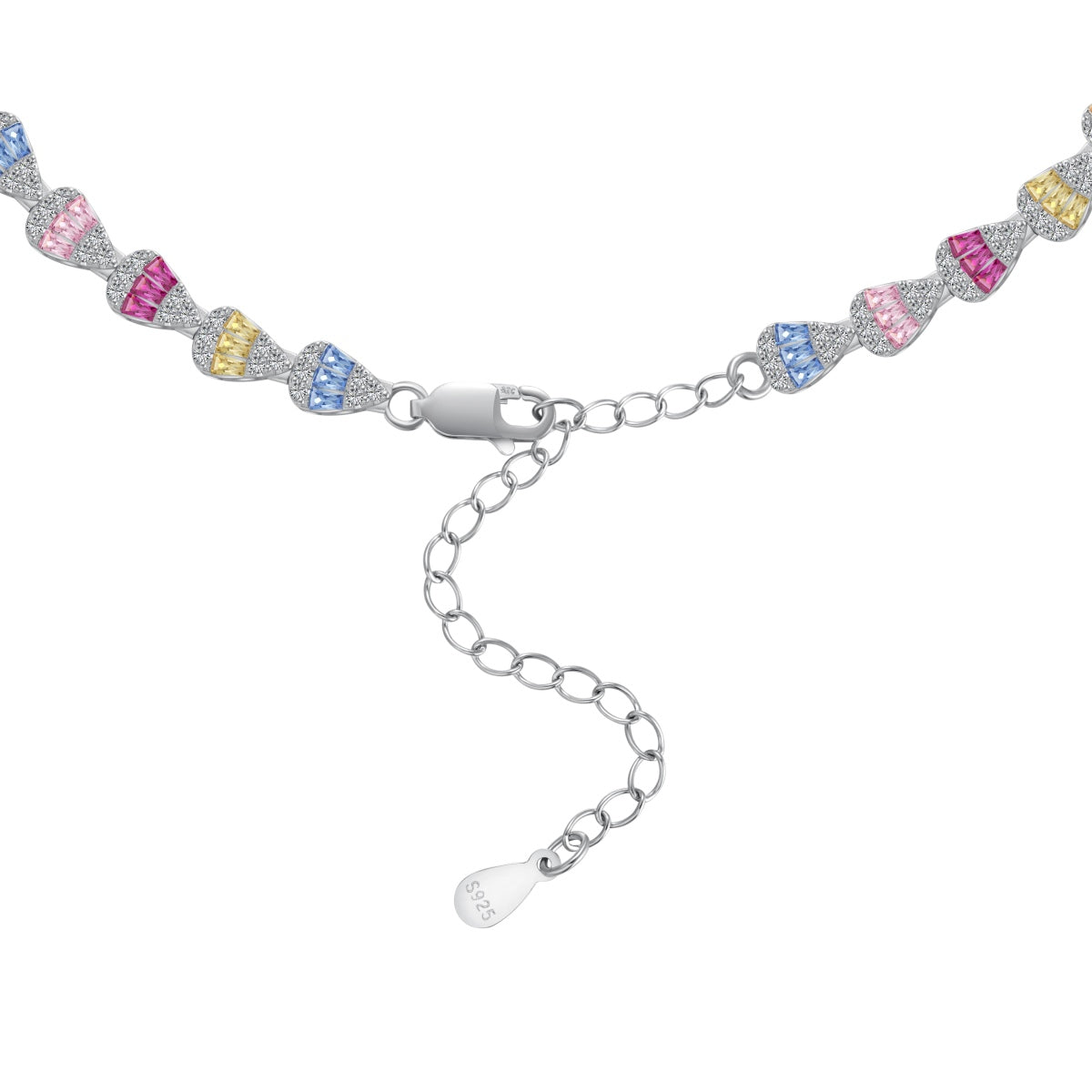 [Rose Jewellery]Radiant Colorful Rainbow Necklace