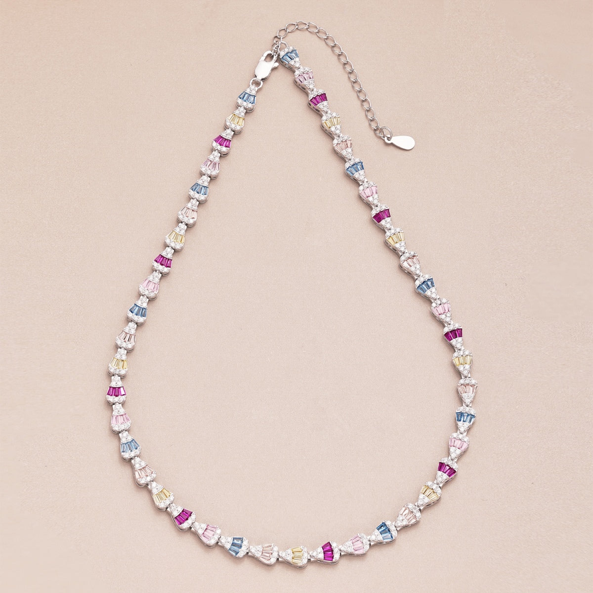 [Rose Jewellery]Radiant Colorful Rainbow Necklace