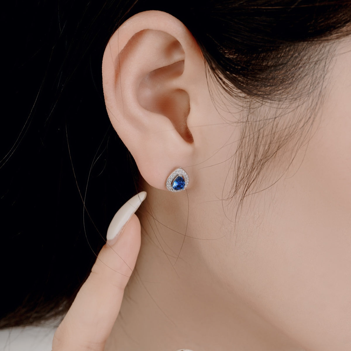 [Rose Jewellery]Luxurious Water Drop Shape Earrings