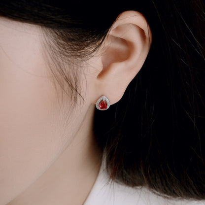 [Rose Jewellery]Luxurious Water Drop Shape Earrings