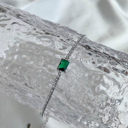 [Rose Jewellery]1.0 Carat Unique Emerald Cut Banquet Bracelet