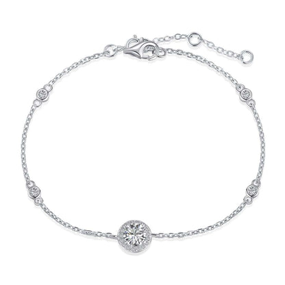 [Rose Jewellery]Dazzling Round Cut Shape Bracelet