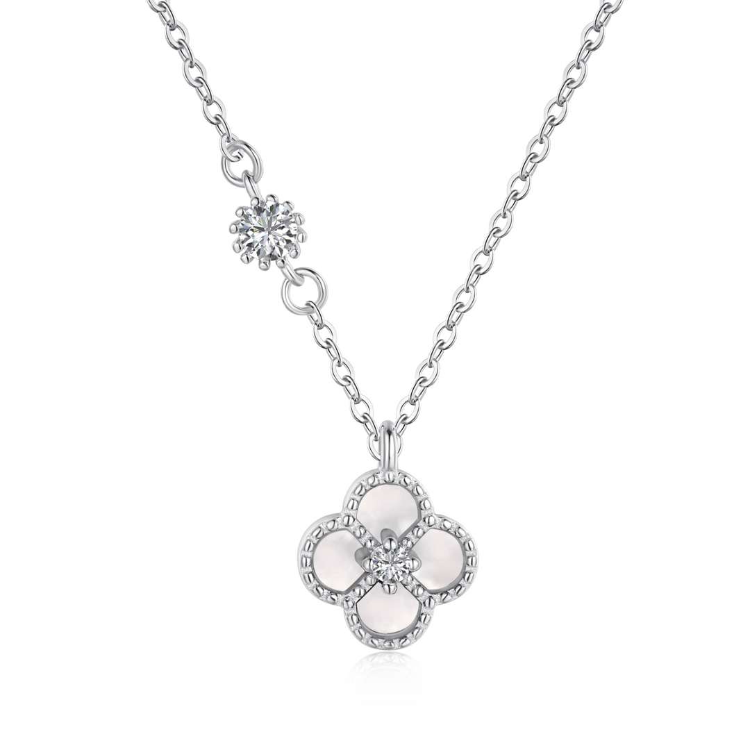 [Rose Jewellery]Delicate Flower Shape Necklace