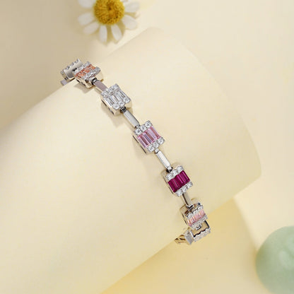 [Rose Jewellery]Dainty Charming Emerald Cut Daily Bracelet