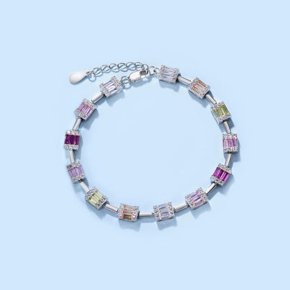 [Rose Jewellery]Dainty Charming Emerald Cut Daily Bracelet