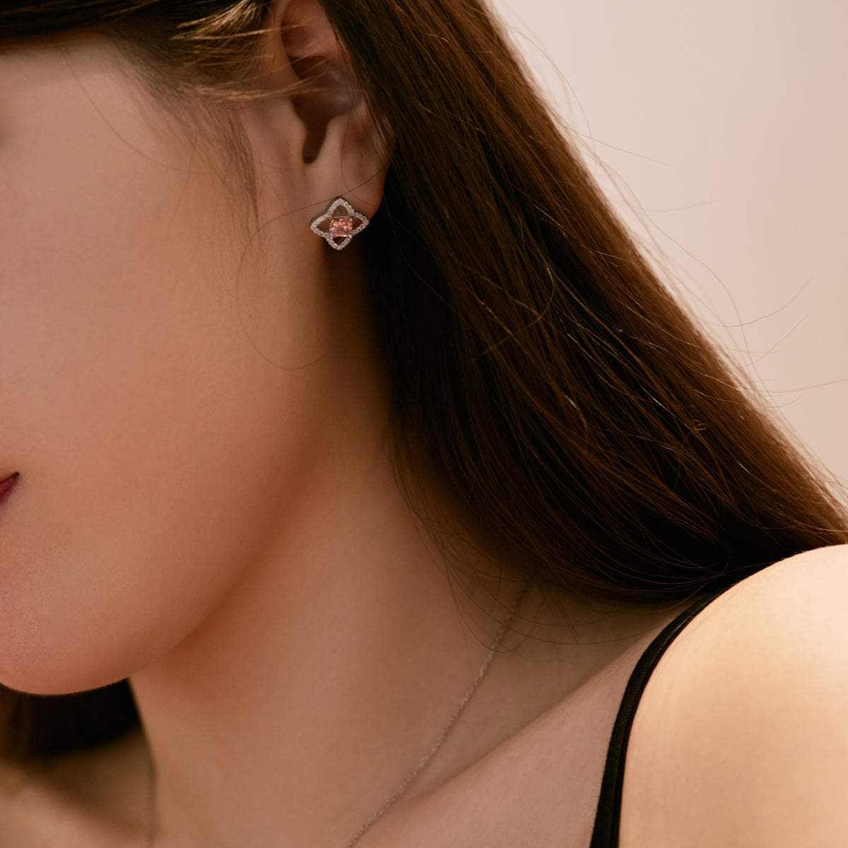 [Rose Jewellery]Elegant Star Shape Princess Cut Daily Earrings