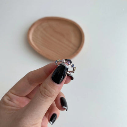 [Rose Jewellery]Unique Trapezoid Cut Daily Ring