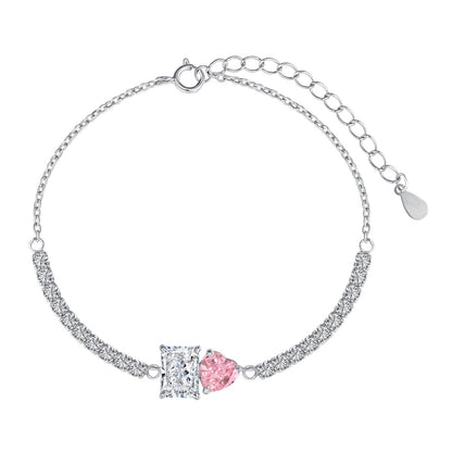 [Rose Jewellery]Dazzling Unique Multi Shape Lover Bracelet