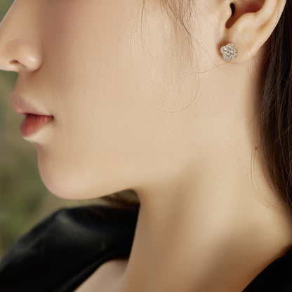 [Rose Jewellery]Four-Leaf Clover Flower Shaped Earrings