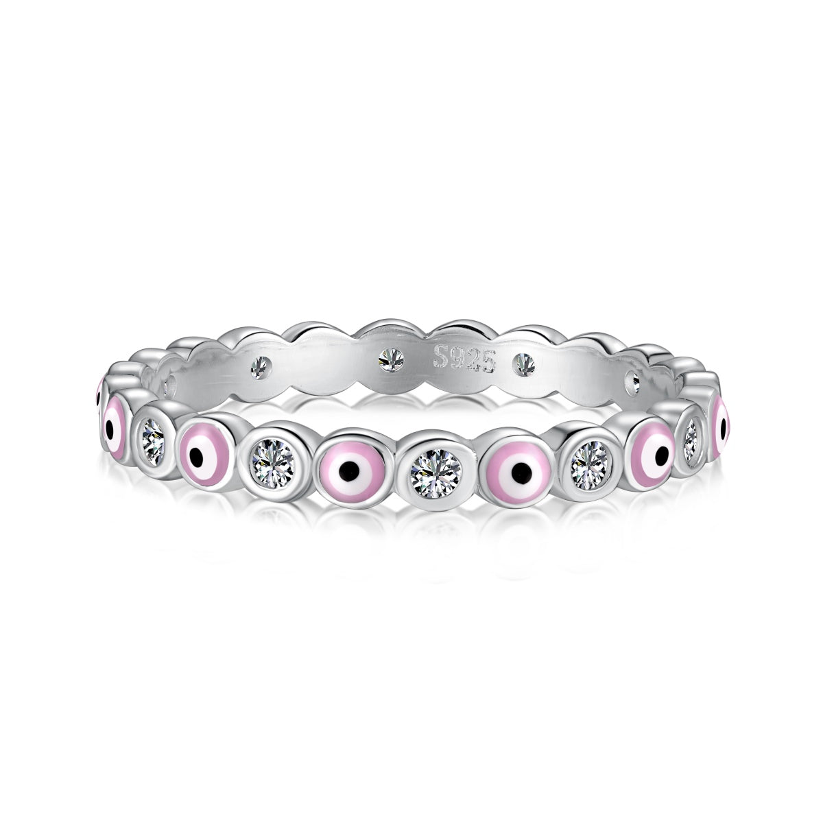 [Rose Jewellery]Sparkling Vibrant Round Shape Daily Ring