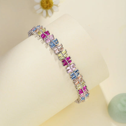 [Rose Jewellery]Sparkling Exquisite Multi Cut Party Bracelet