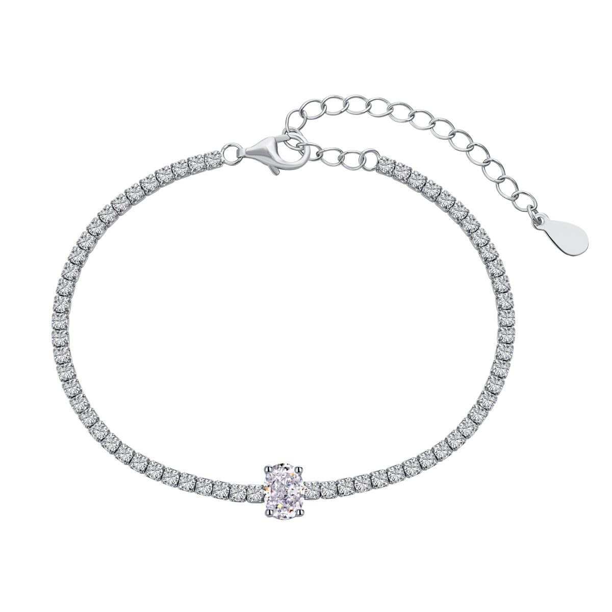 [Rose Jewellery]0.75 Carat Exquisite Oval Cut Daily Bracelet