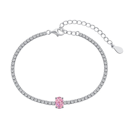 [Rose Jewellery]0.75 Carat Exquisite Oval Cut Daily Bracelet