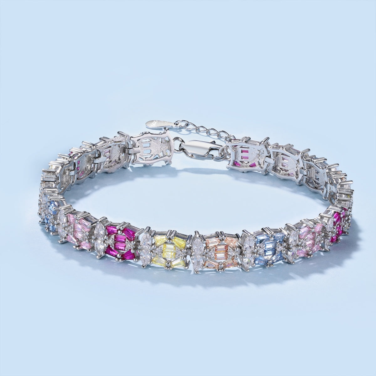 [Rose Jewellery]Delicate Colorful Multi Cut Party Bracelet