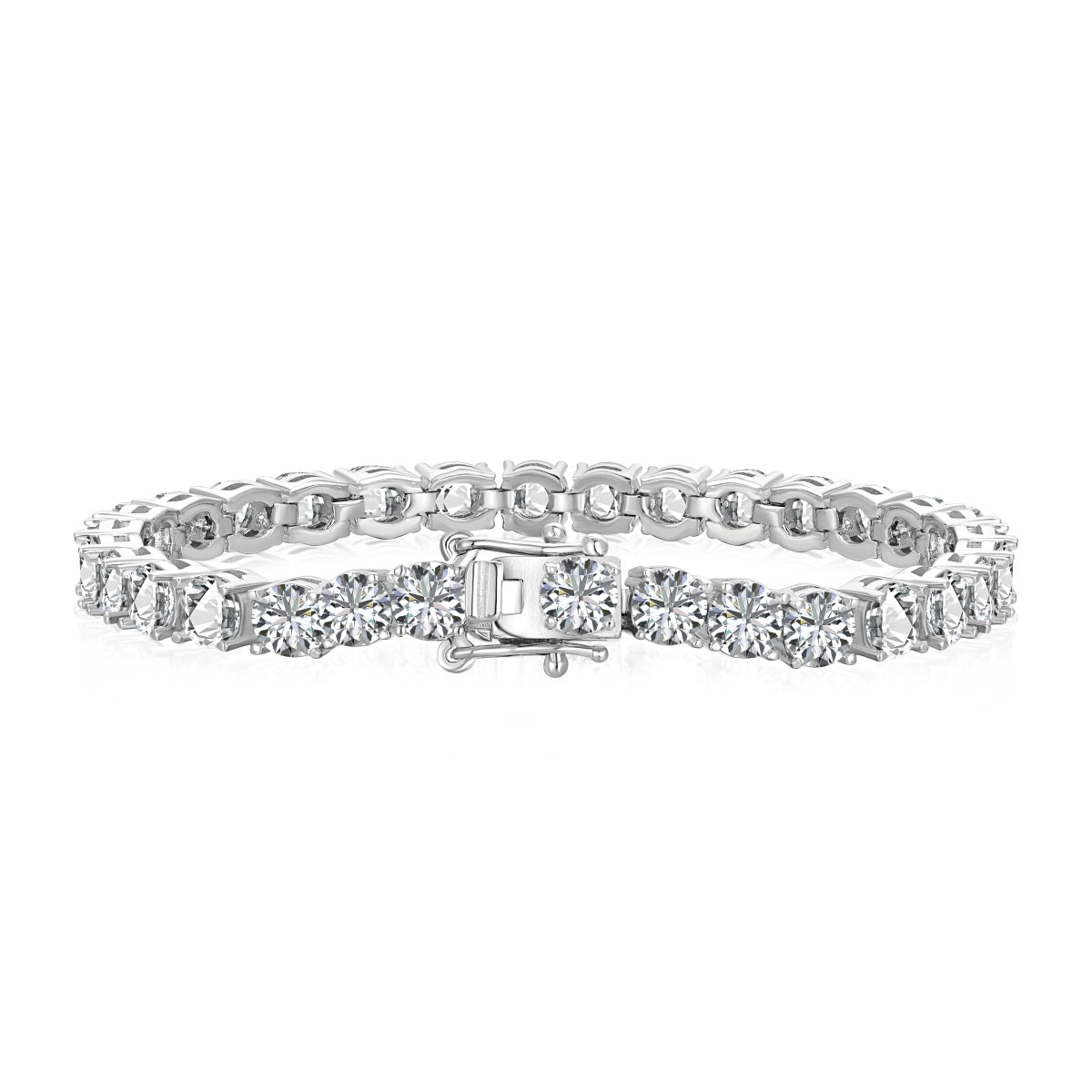 [Rose Jewellery]Ornate Sparkling Round Cut Wedding Bracelet