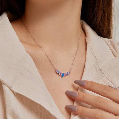 [Rose Jewellery]Dainty Colorful Heart Necklace