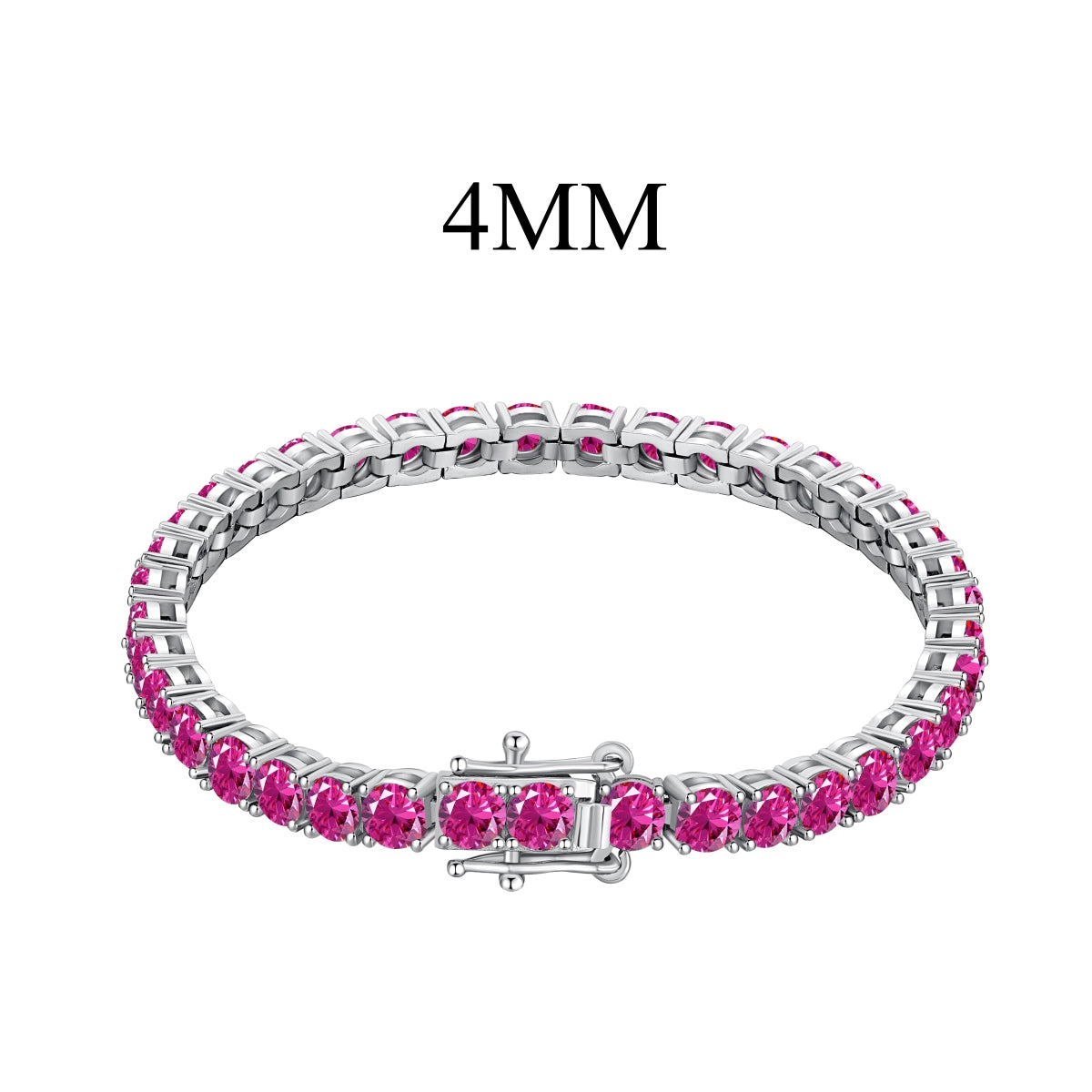 [Rose Jewellery]Radiant Colorful Round Cut Party Bracelet