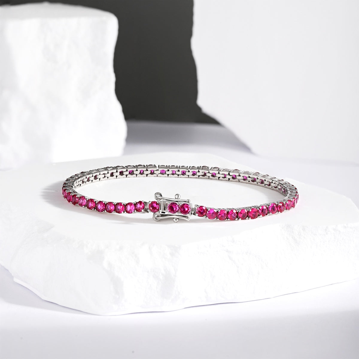 [Rose Jewellery]Radiant Colorful Round Cut Party Bracelet