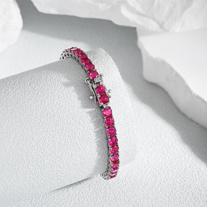 [Rose Jewellery]Radiant Colorful Round Cut Party Bracelet