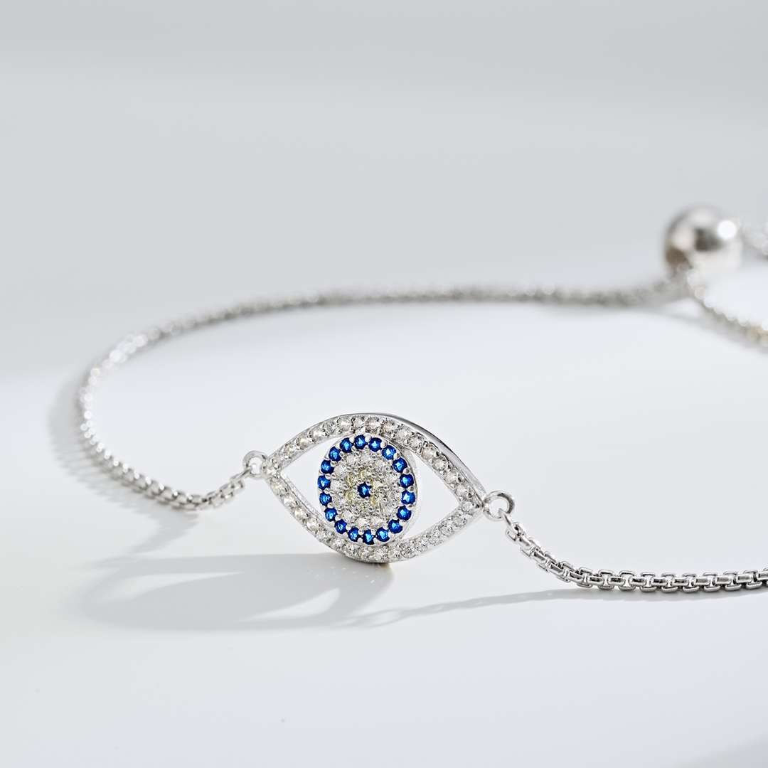 [Rose Jewellery]Dazzling Eye Shape Necklace