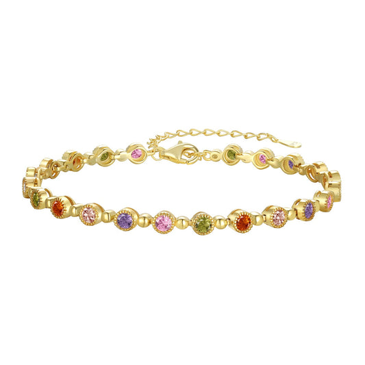 [Rose Jewellery]Sparkling Exquisite Round Cut Party Bracelet