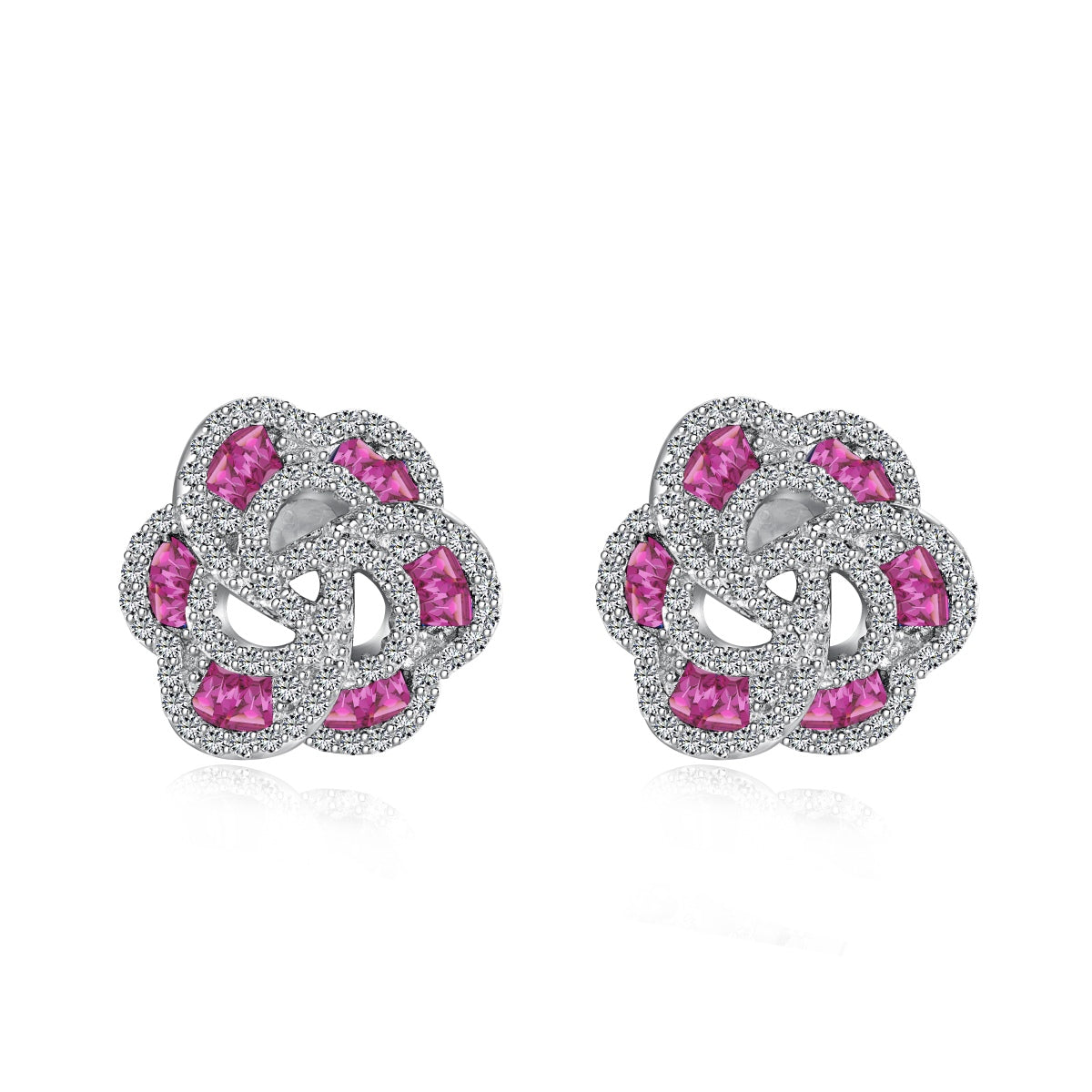 [Rose Jewellery]Exquisite Flower Shape Daily Earrings