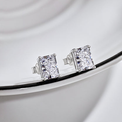 [Rose Jewellery]Radiant Luxurious Princess Cut Daily Earrings