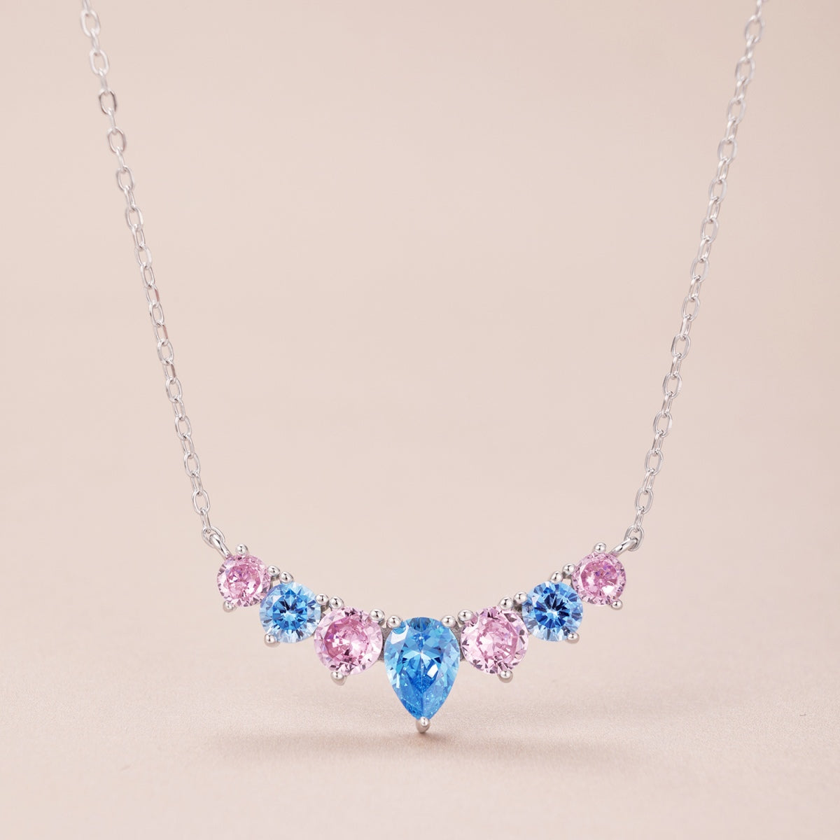 [Rose Jewellery]Dainty Colorful Heart Necklace