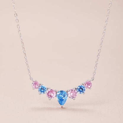 [Rose Jewellery]Dainty Colorful Heart Necklace